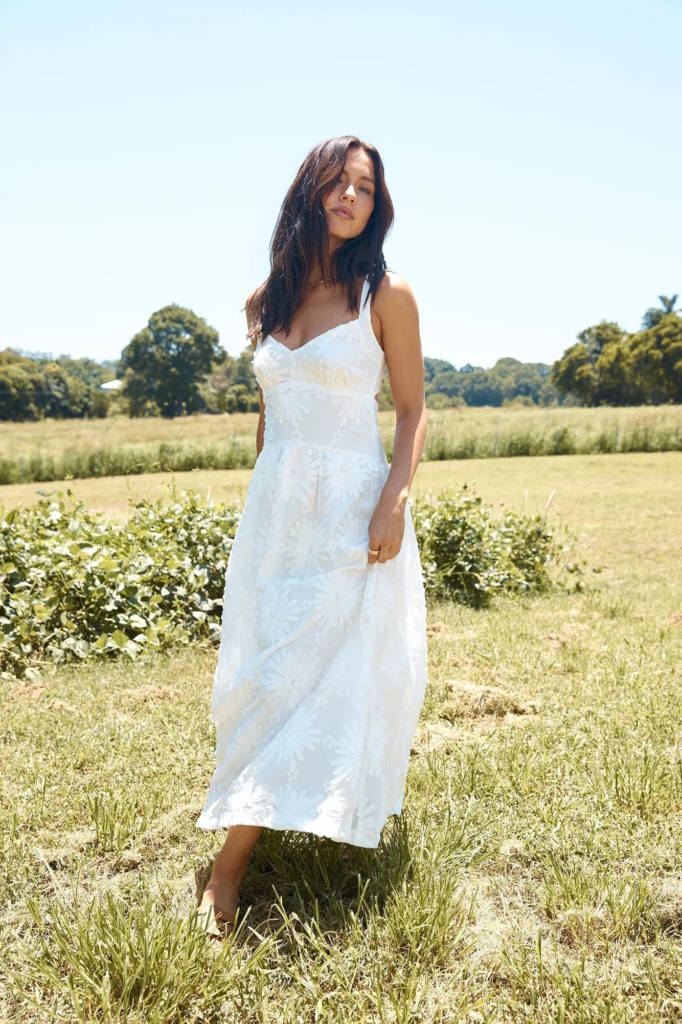 Grand Estate Porcelain Princess Maxi Dress