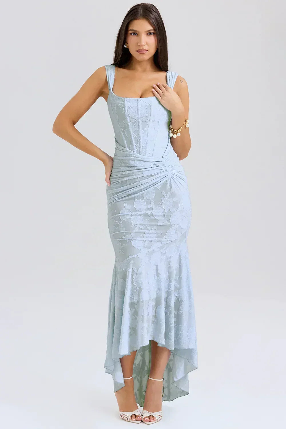 Carisia - Women'S Midi Dress With Floral Pattern