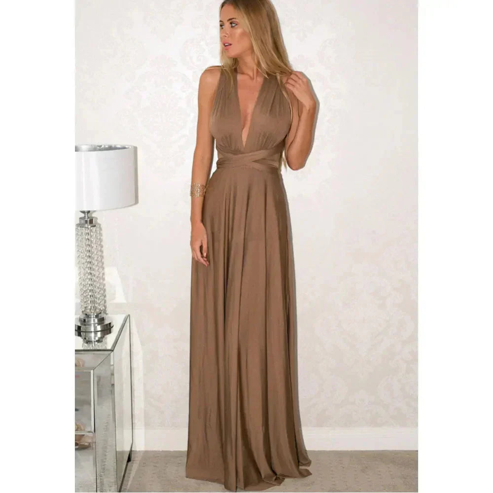 Isabella Wrap Maxi Dress