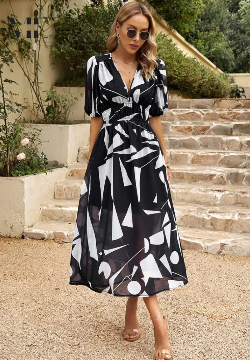 Amelia Floral Midi Dress