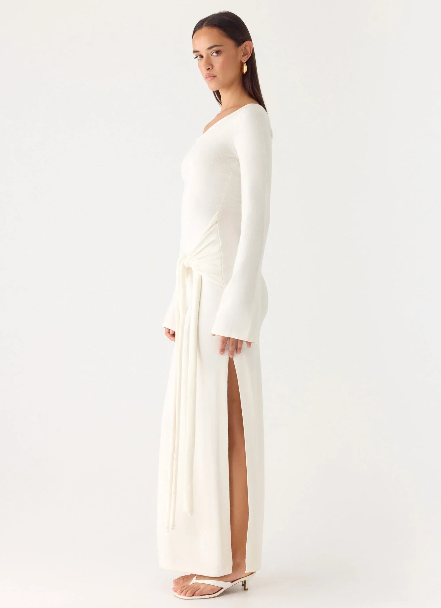 Kova Knit Maxi Dress White