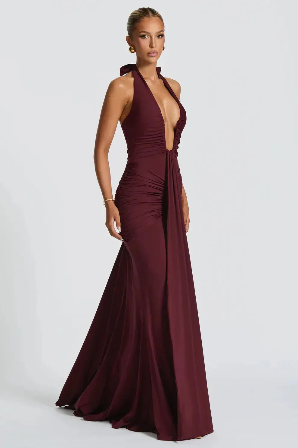 Sienna Ruched Maxi Dress