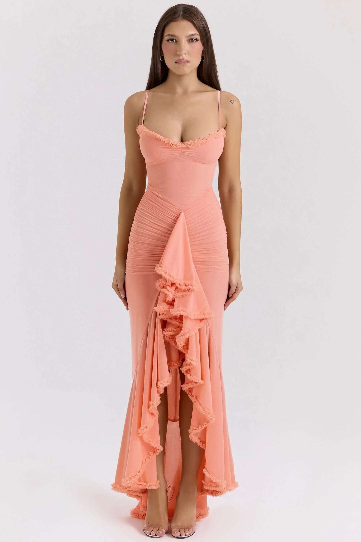 Gabbi Ruffled Midi Dress