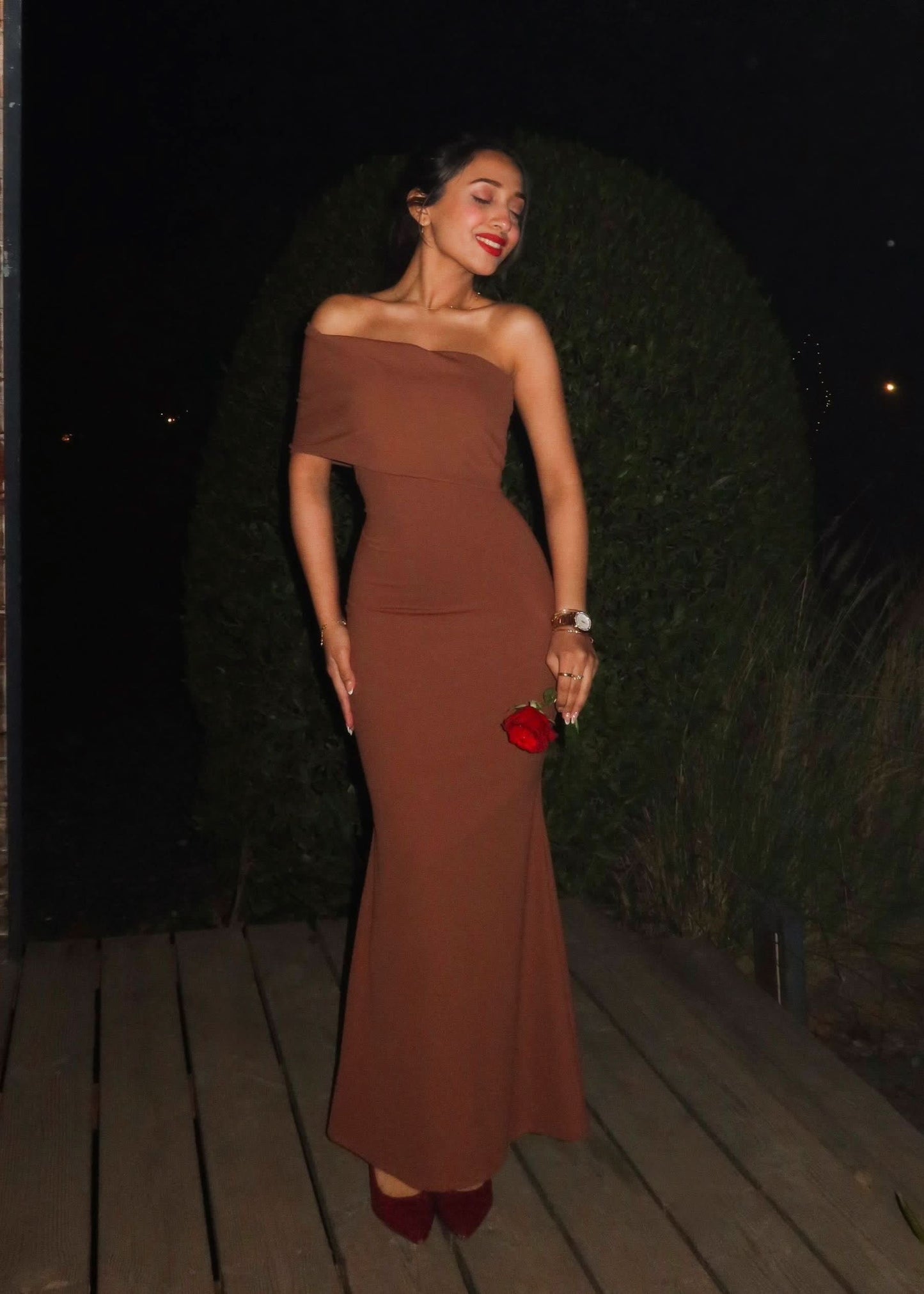 Sienna Fold-Over Maxi Dress
