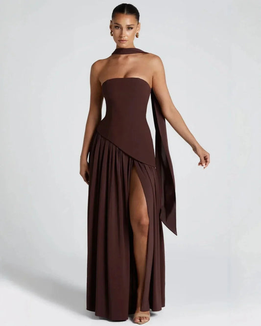 Isadora™ | Chic Slit Maxi Dress