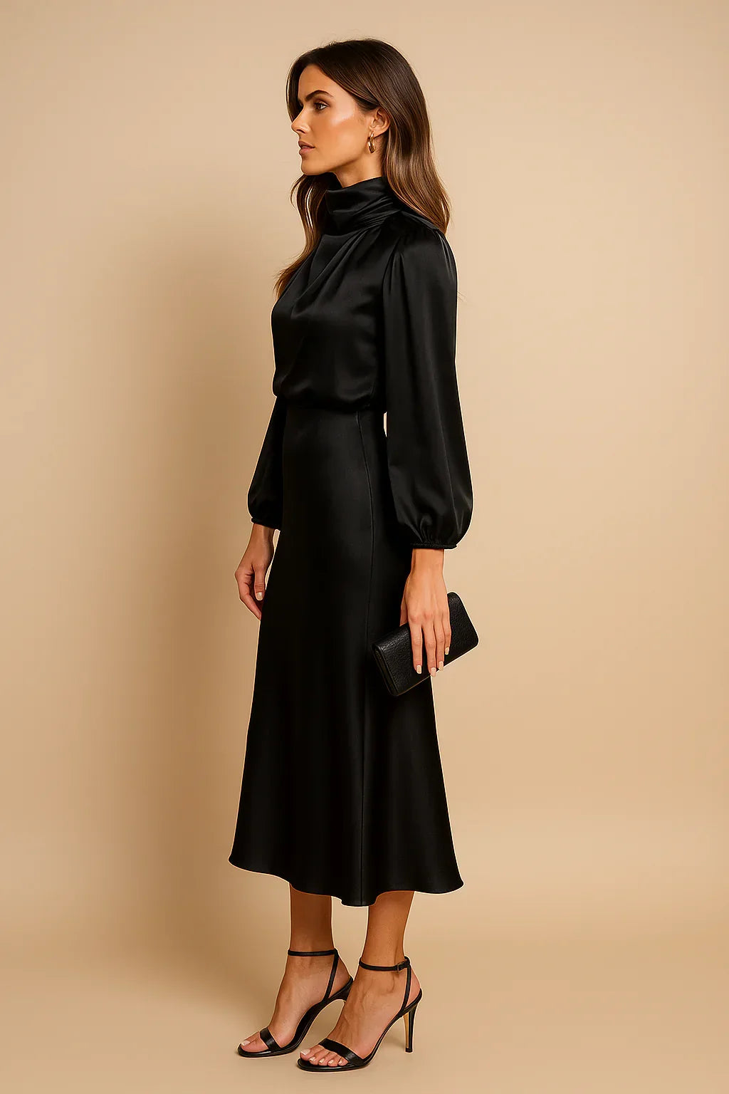 Amara Draped Midi Dress