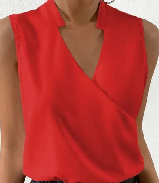 Nerisa Wrap Notch Top