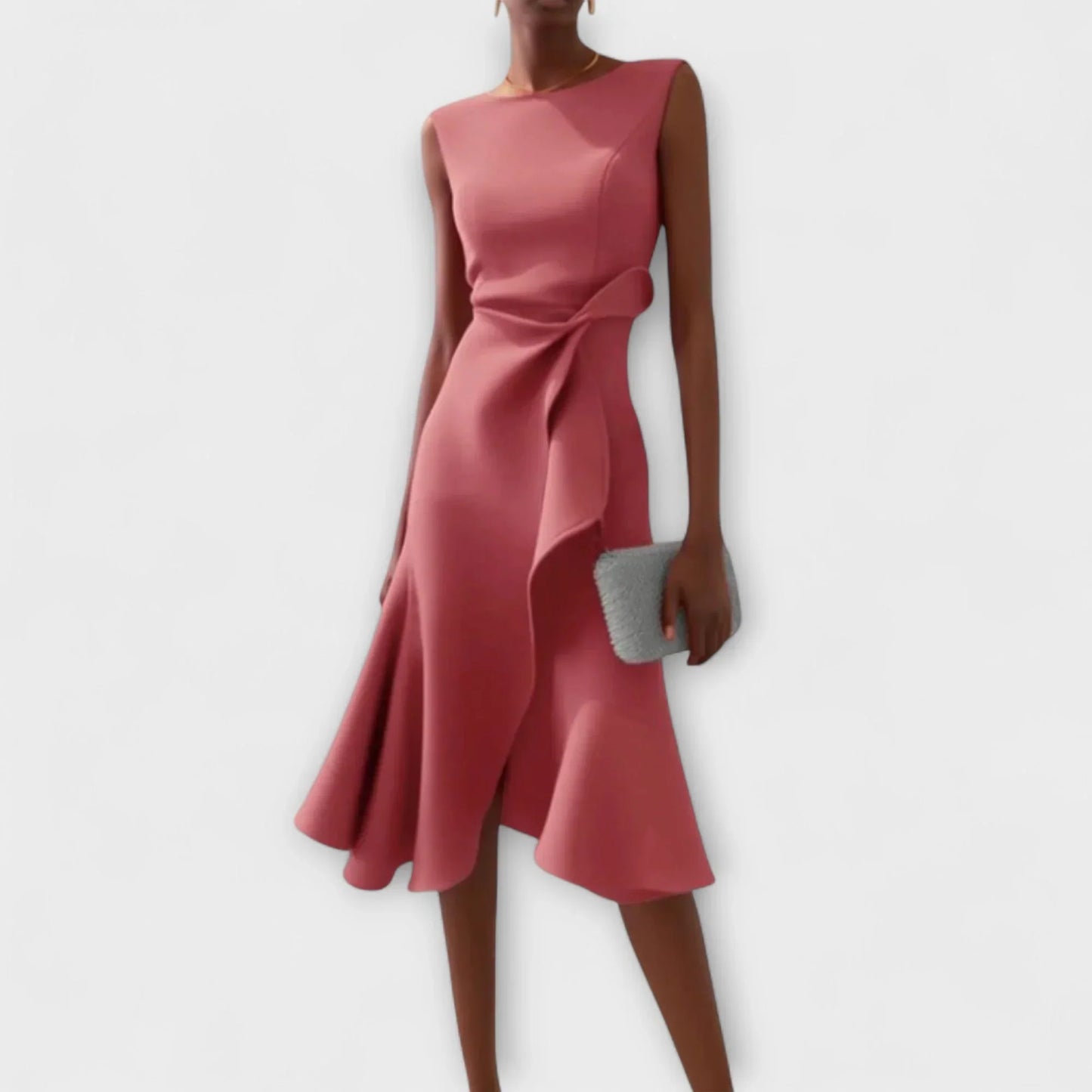 Elena Draped Midi Dress