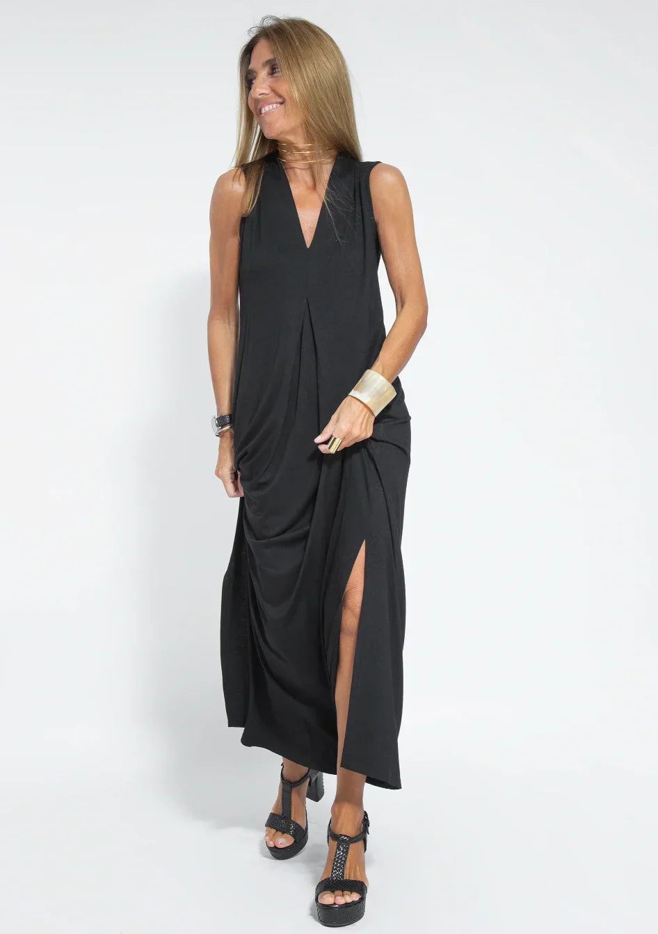 Isadora Draped Maxi Dress