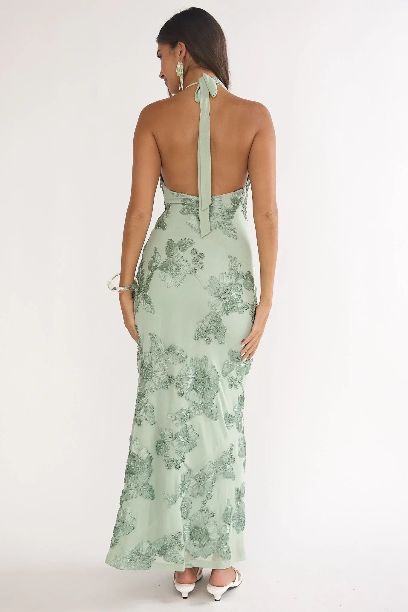 Kirralée Embellished Maxi Dress Aqua