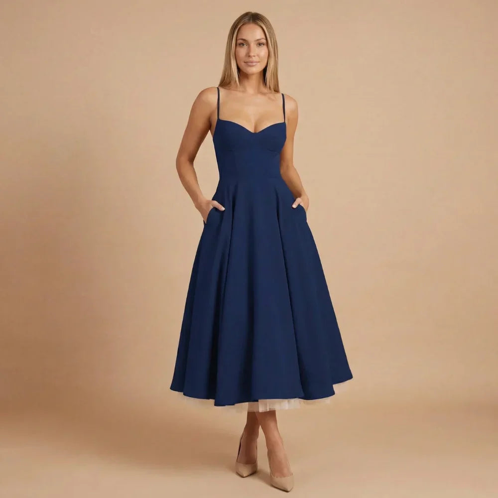 Emilia Sweetheart Midi Dress