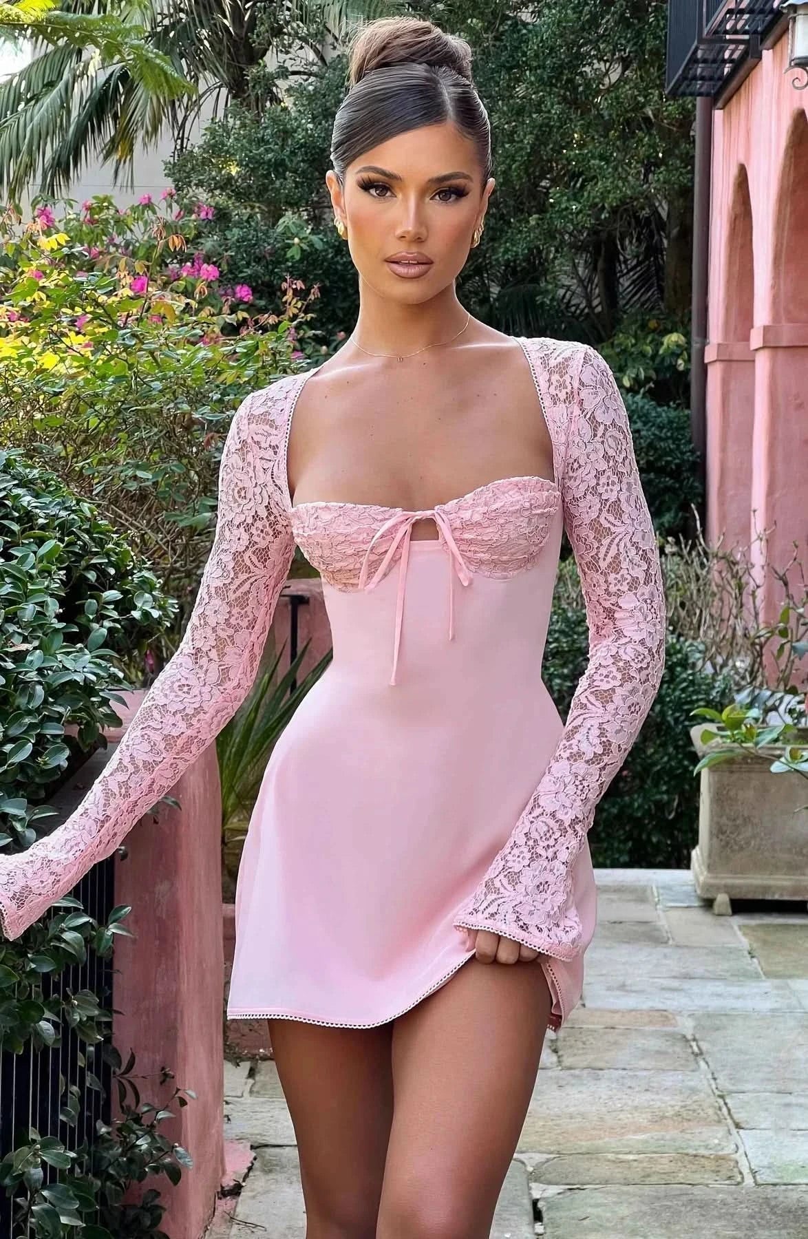 Denise Lace Mini Dress