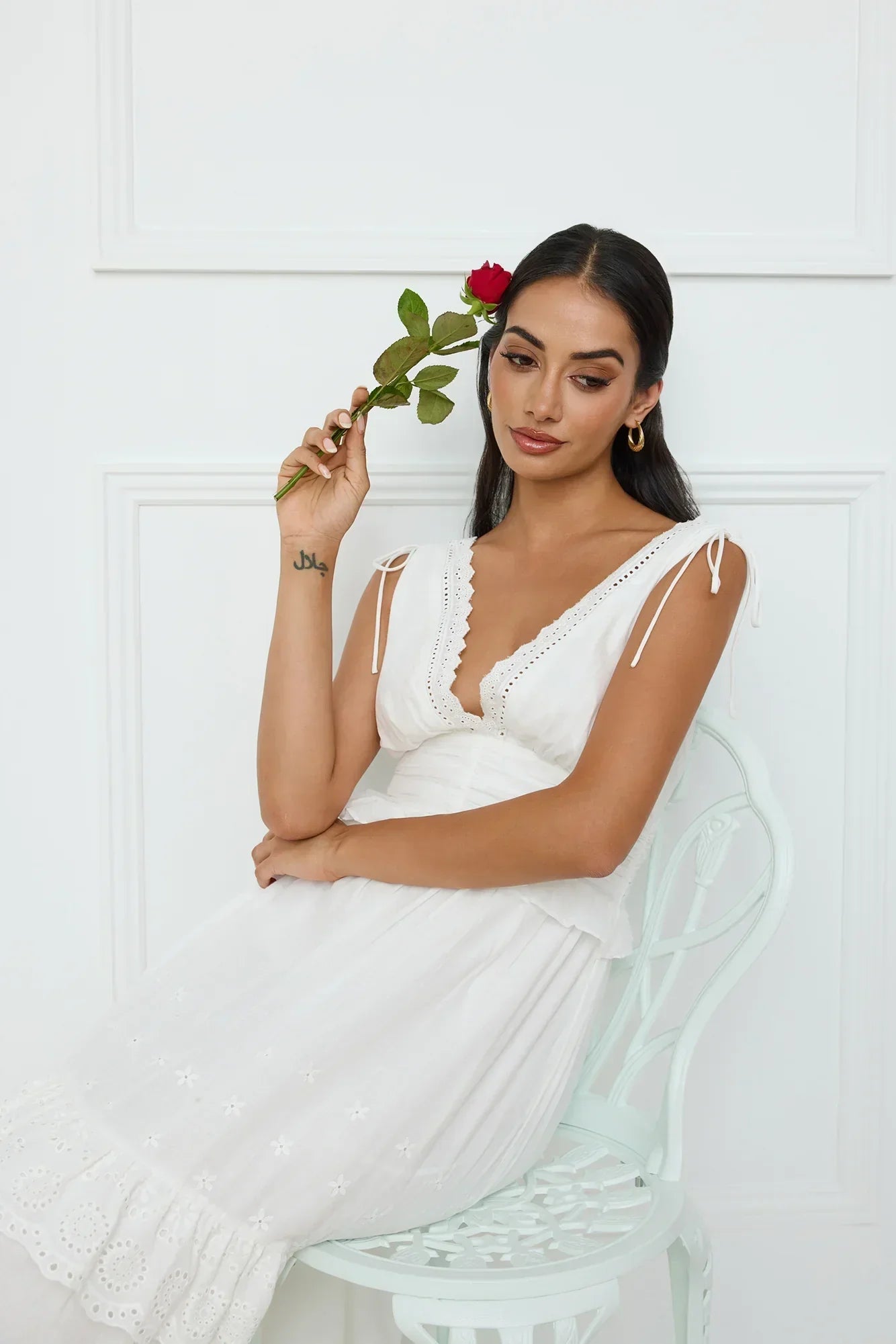 Desert Oasis Maxi Dress White