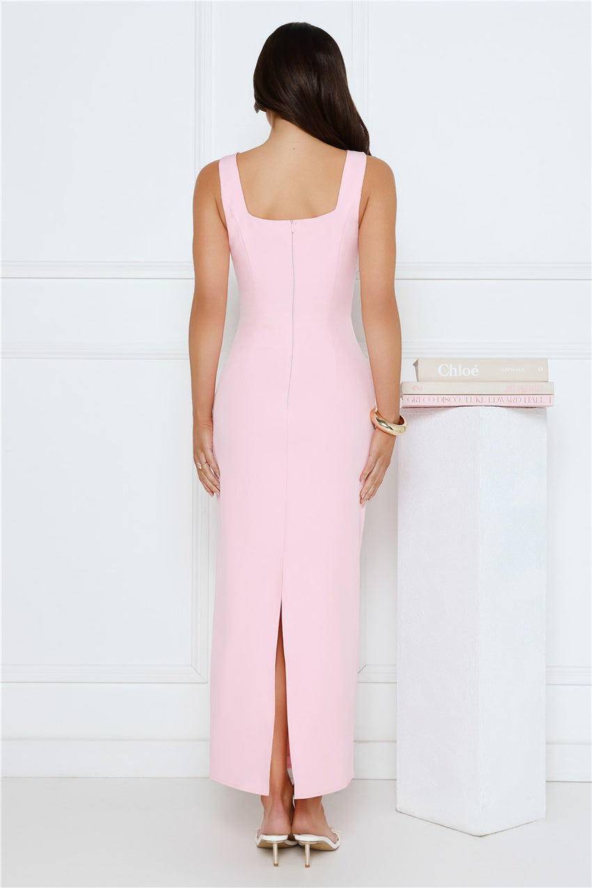 Dusk Opulence Maxi Dress Pink