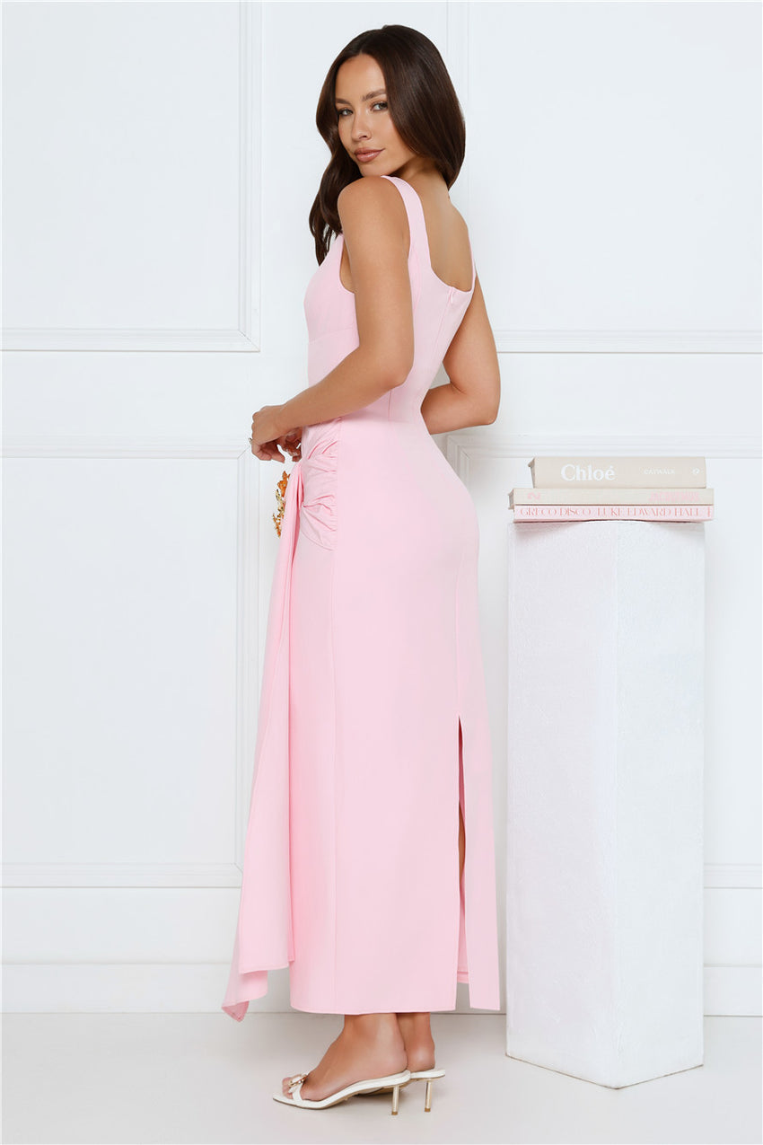 Dusk Opulence Maxi Dress Pink