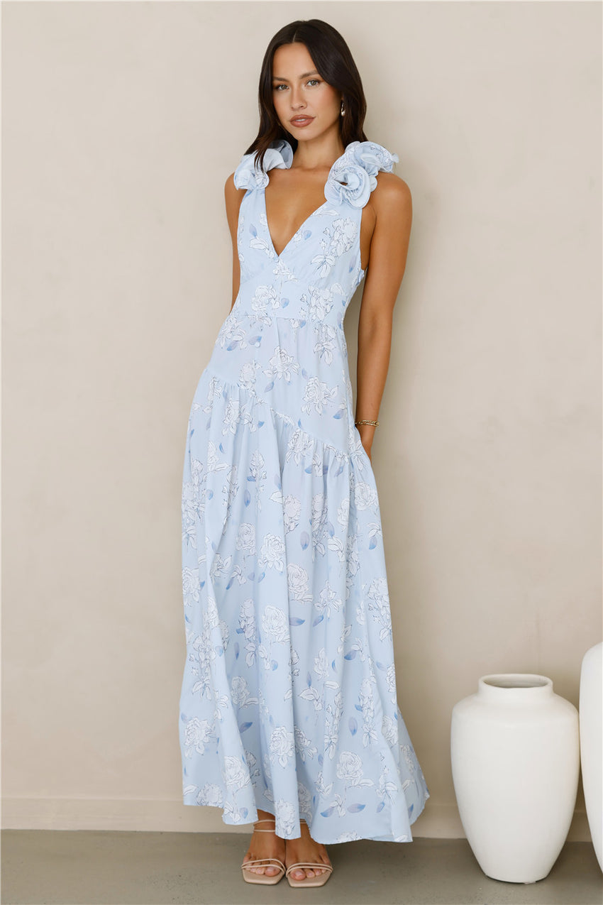 Pretty You Maxi Dress Blue