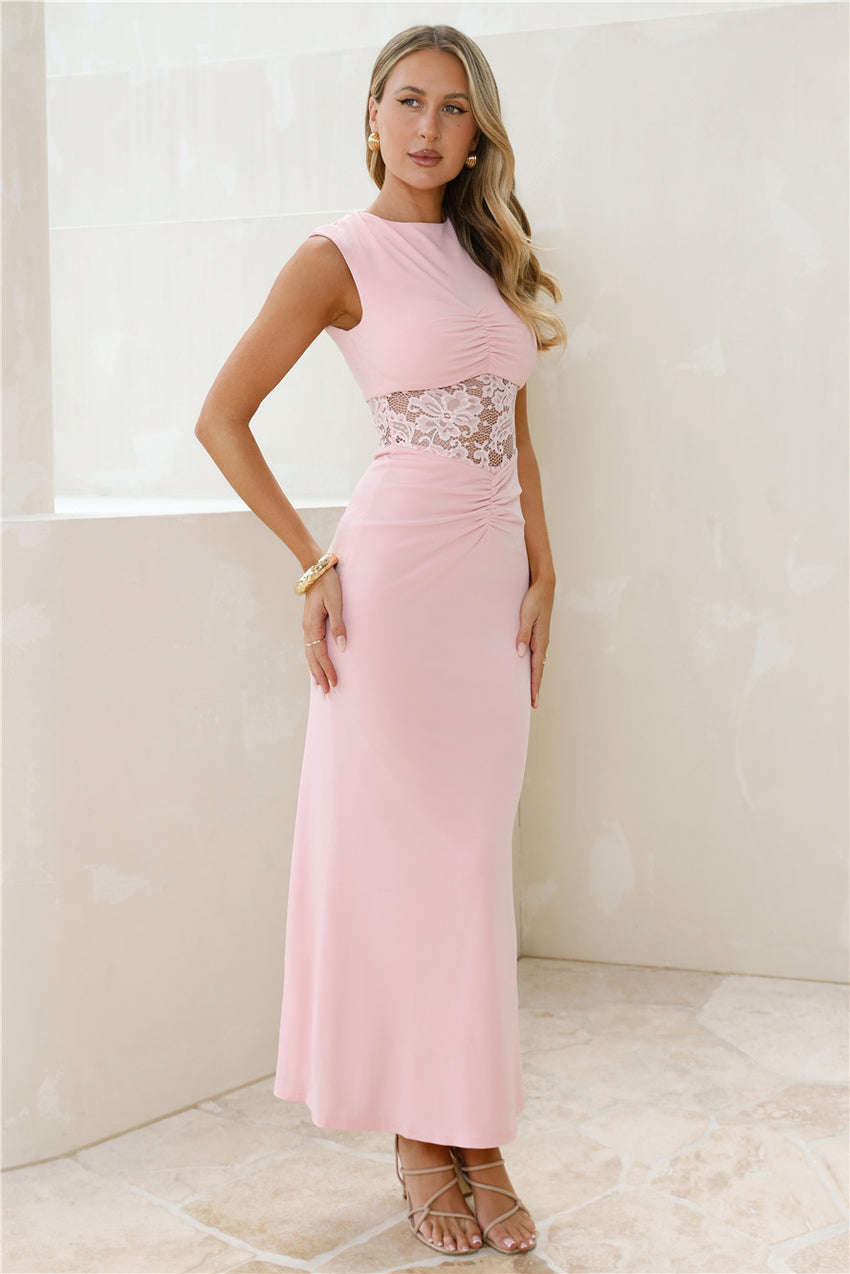 Spellbound By You Maxi Dress Pink