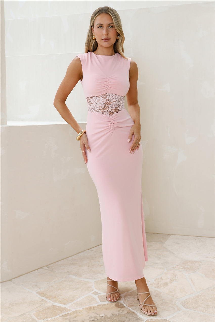 Spellbound By You Maxi Dress Pink