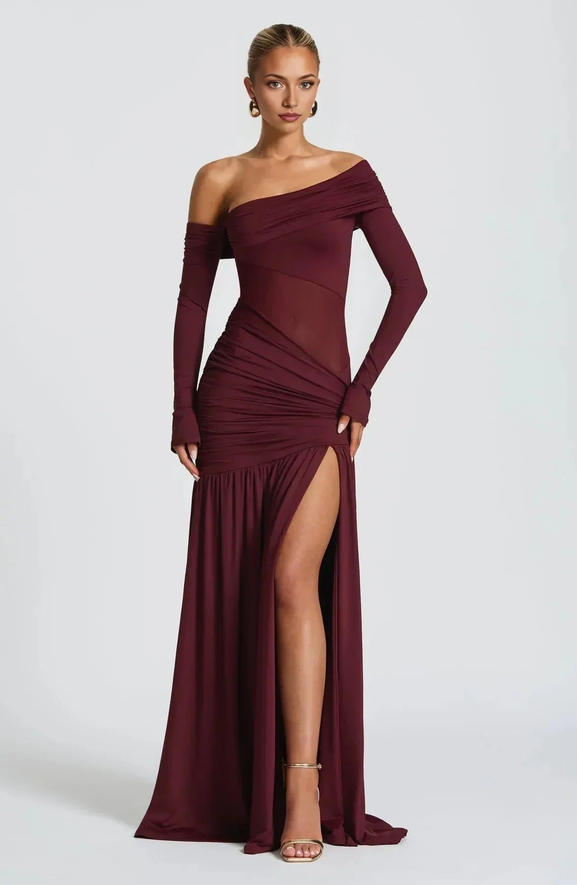 Sienna Ruched Maxi Dress