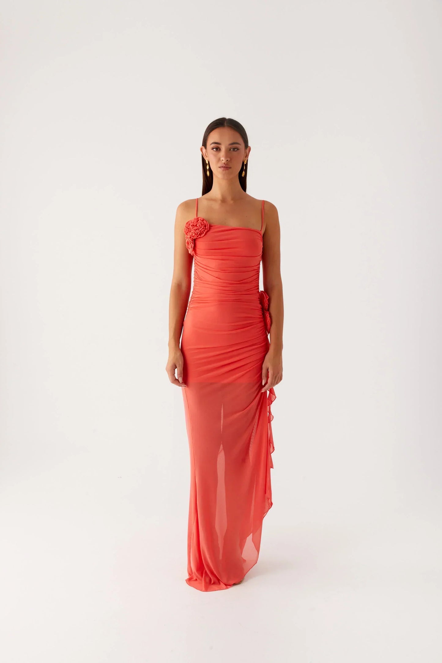 Louana Maxi Dress - Coral