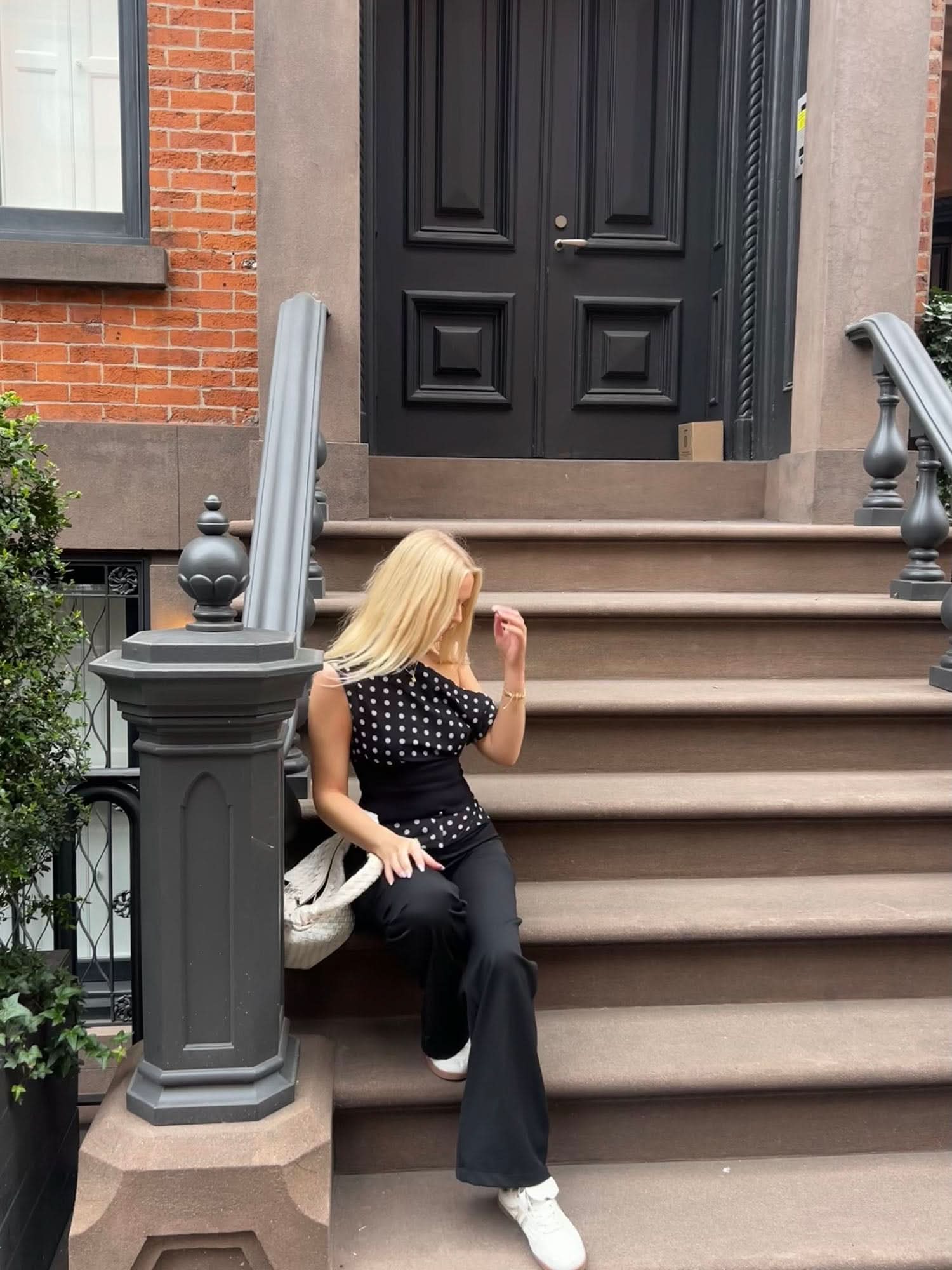 Avery Polka Dot Crop Top