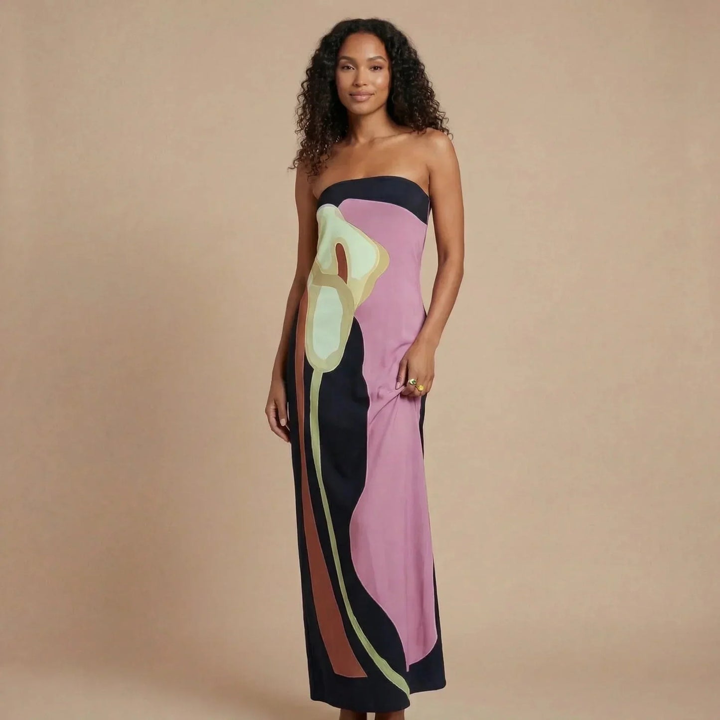 Solstice Abstract Maxi Dress