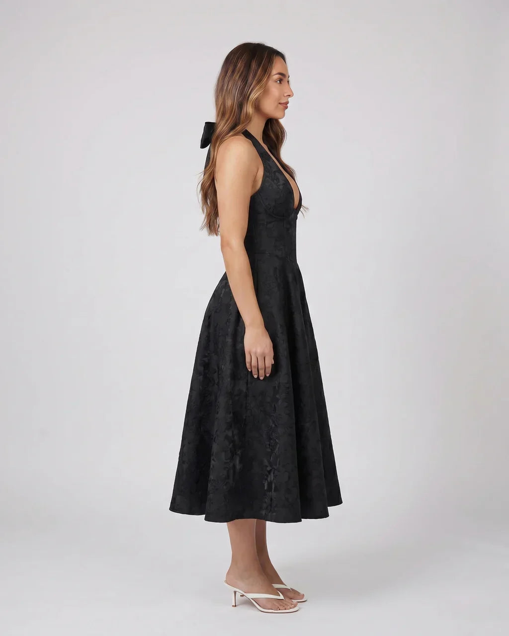 Sienna Jacquard Midi Dress