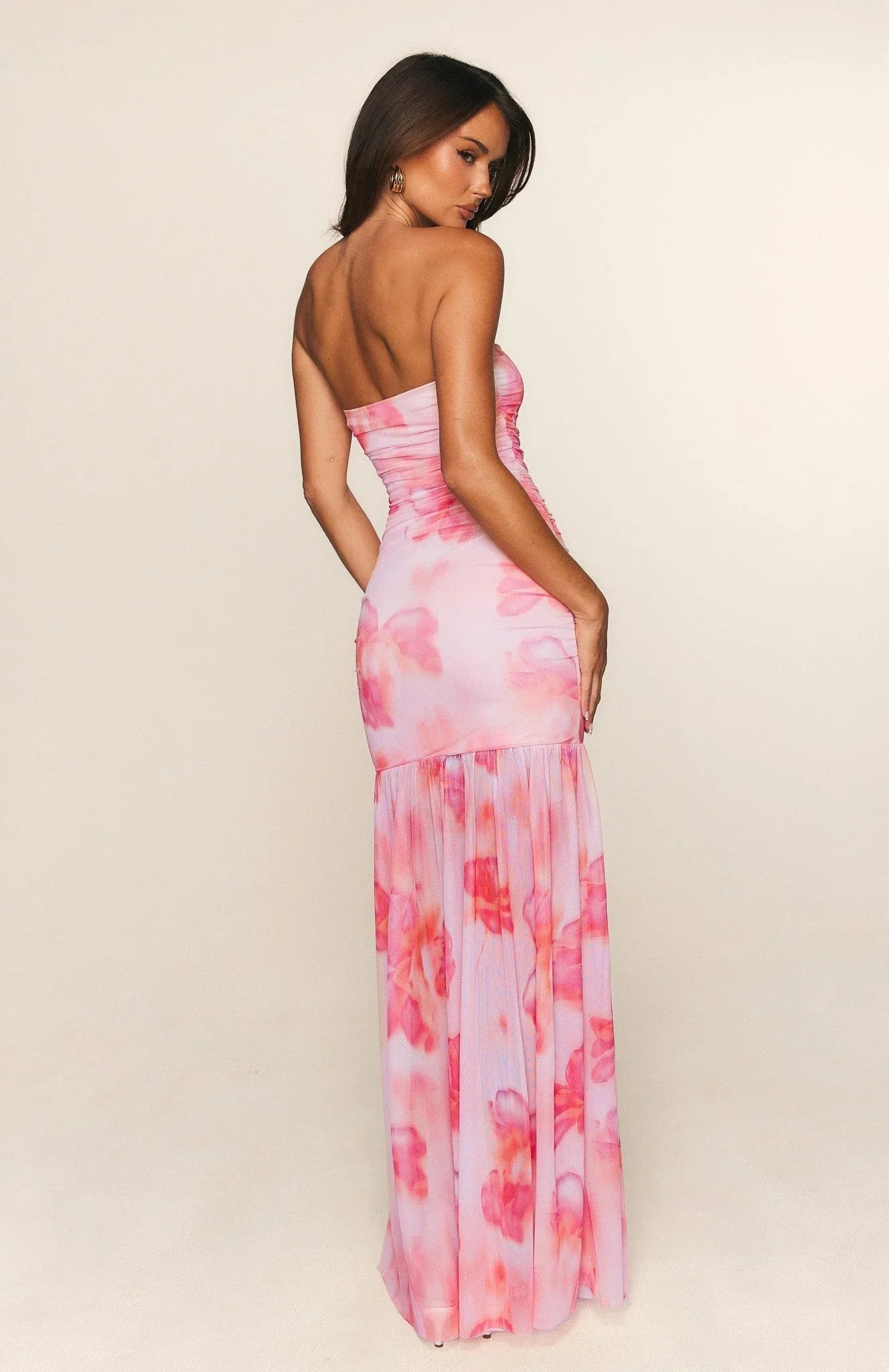 Peach Reverie Maxi Dress
