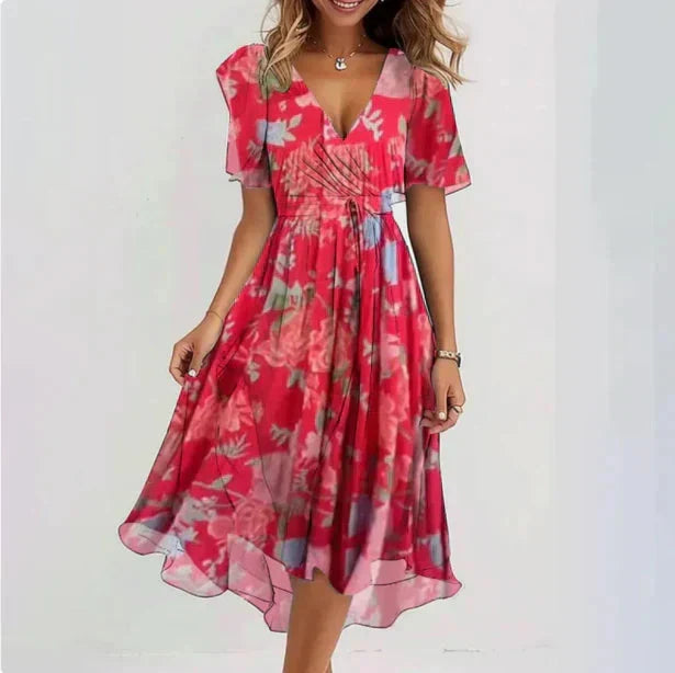 Elena Wrap Midi Dress