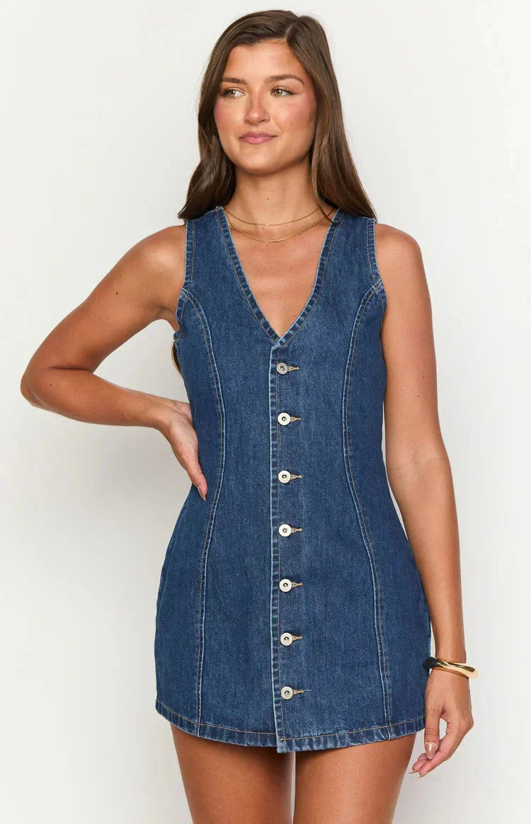 Isla Denim Mini Dress