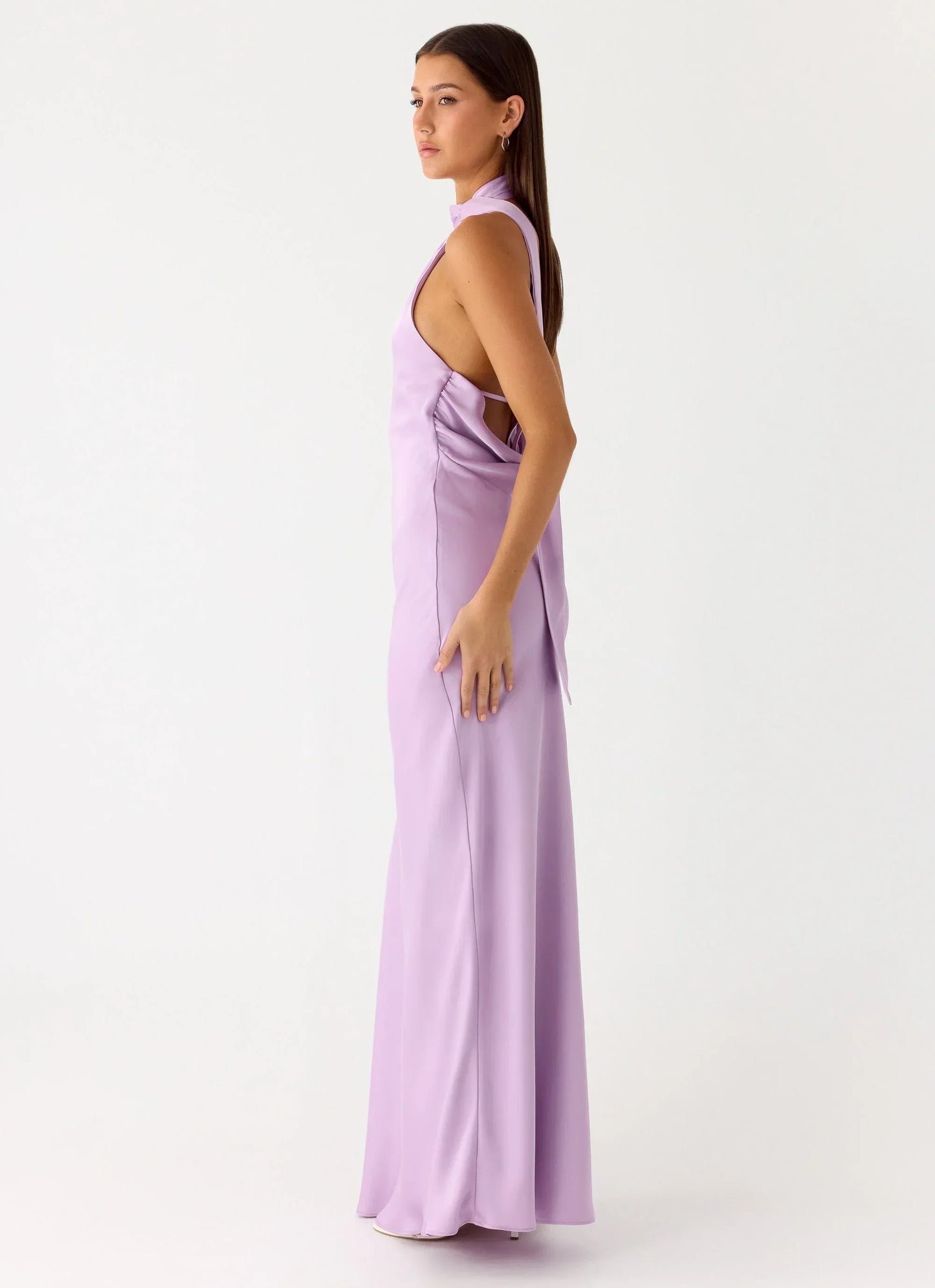 Keena Scarf Maxi Dress - Lavender