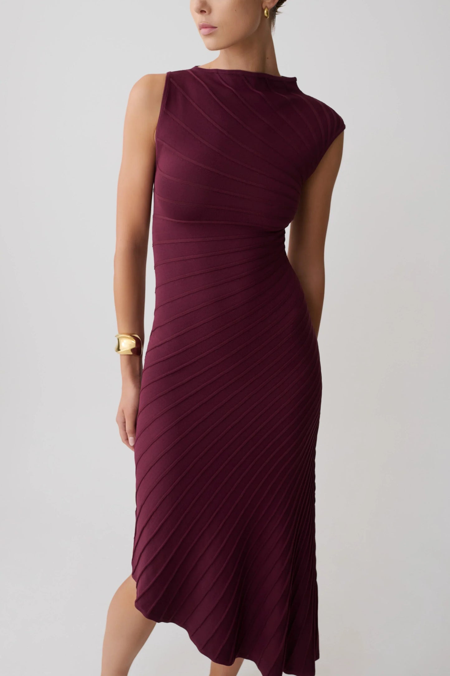 Milasandra Pleated Midi Dress