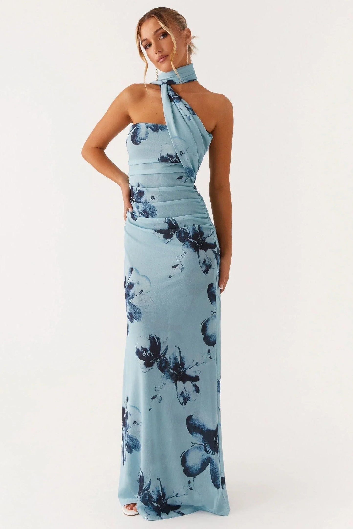 Isla Ruched Maxi Dress