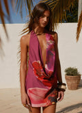 Varindra Cowl Mini Dress - Violetta Bloom