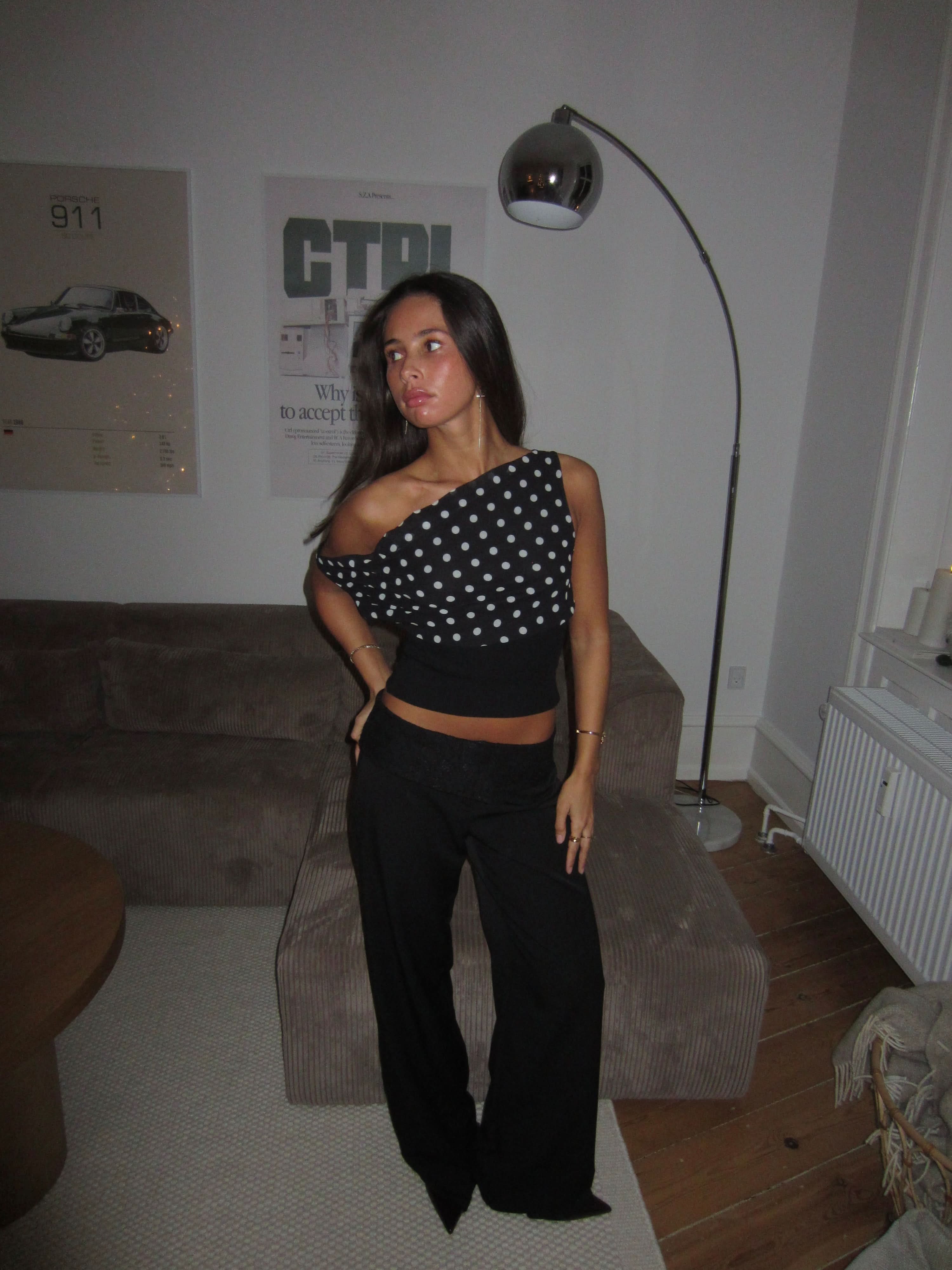 Avery Polka Dot Crop Top