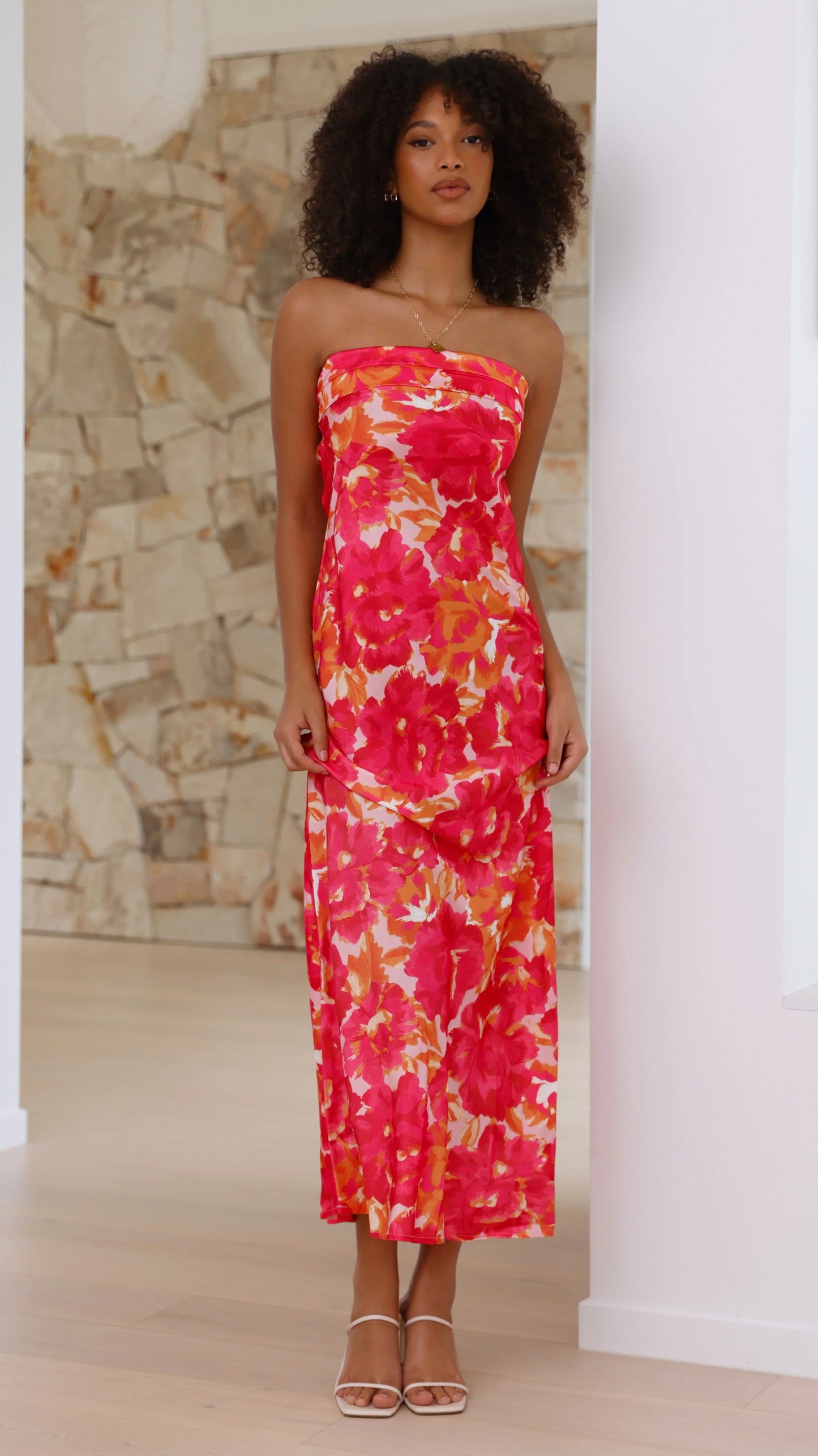 Valencia Ruched Midi Dress