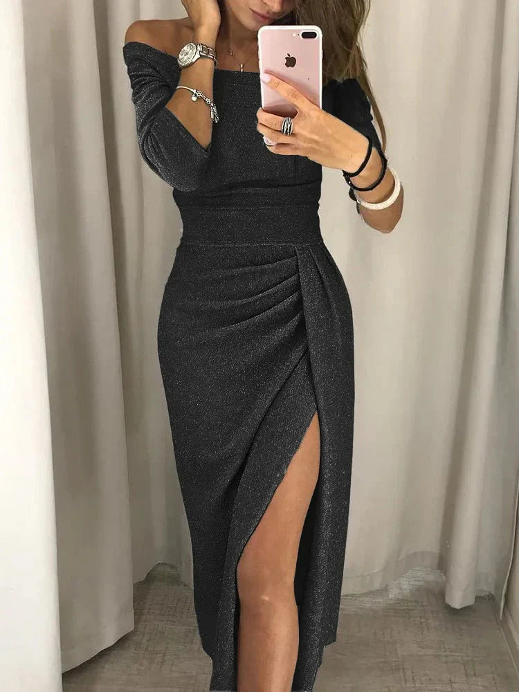 Sienna Ruched Midi Dress