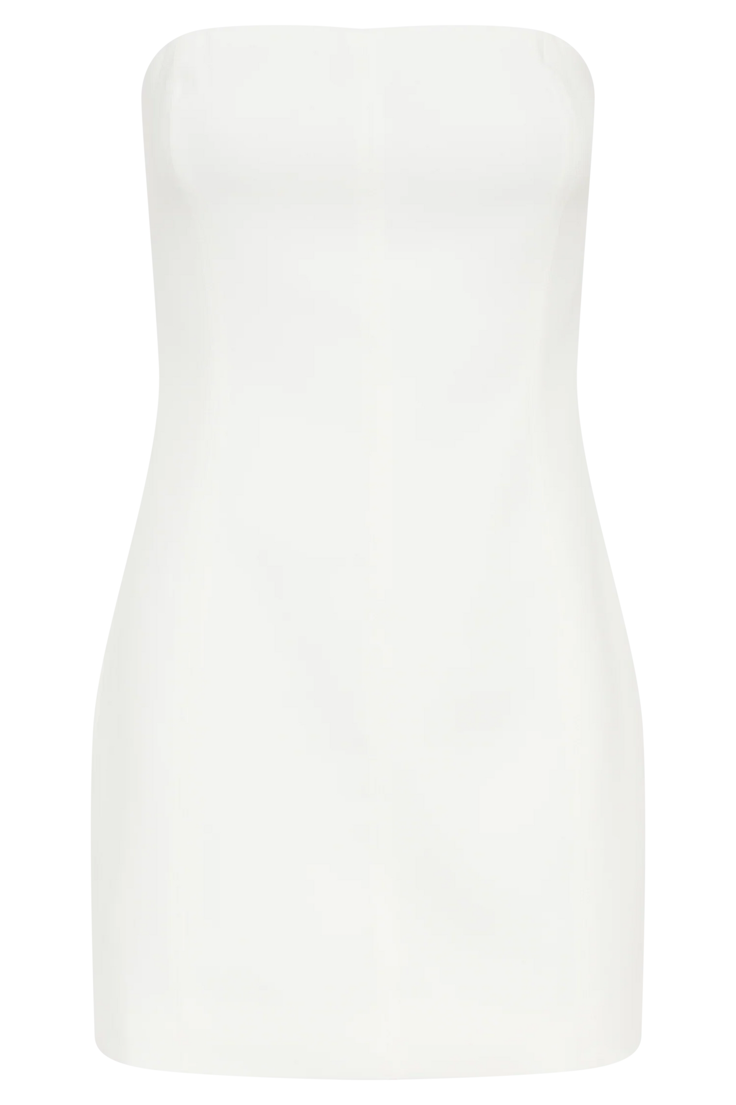 Maci White Crepe Mini Dress