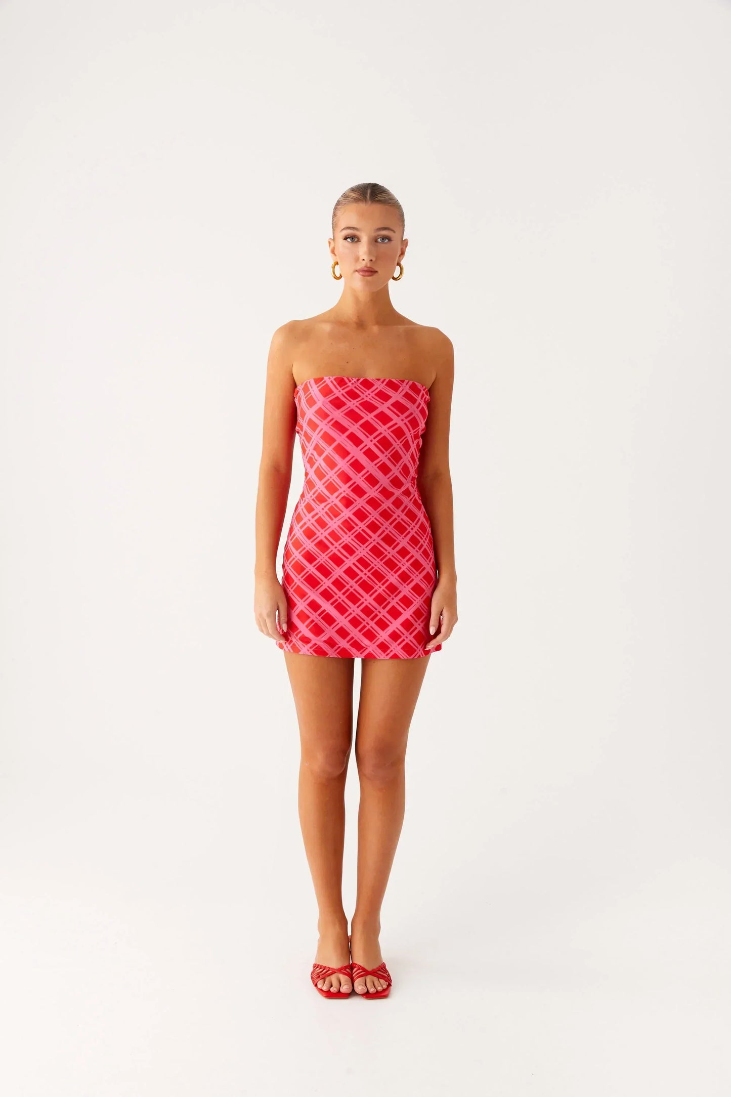 Hamilton Mini Dress - Pink Check