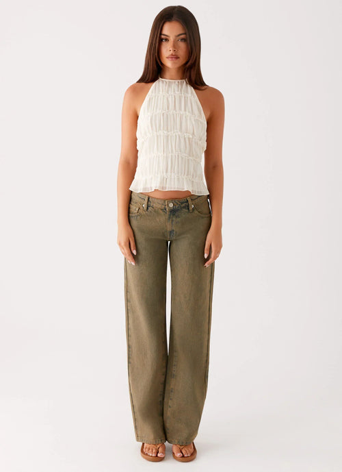 Bennie Halter Top - Ivory