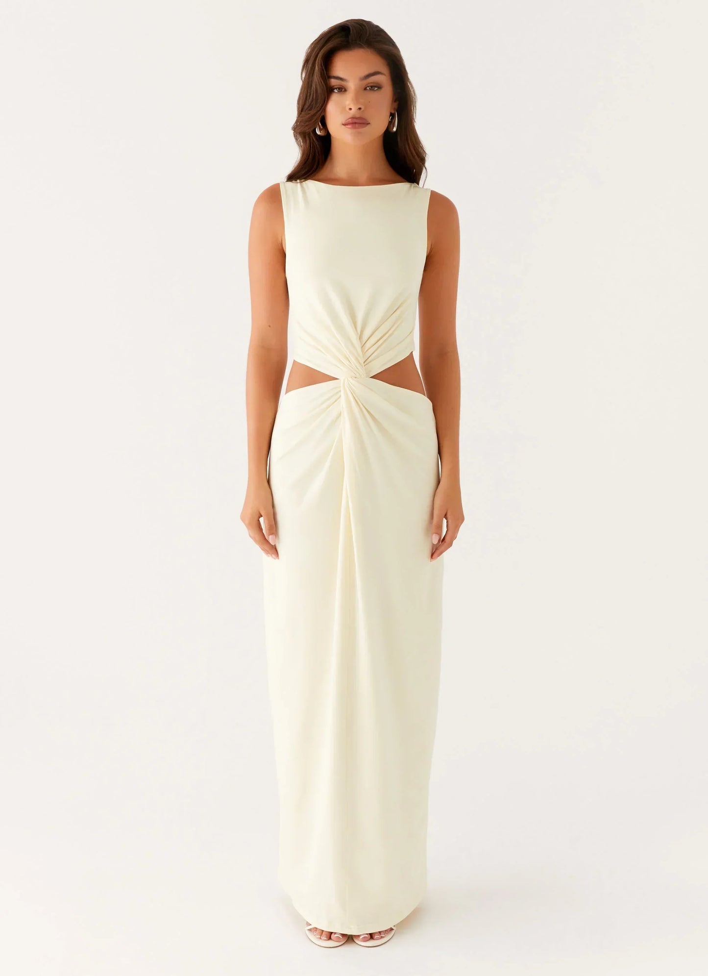 Lilabelle Twist Maxi Dress - Yellow