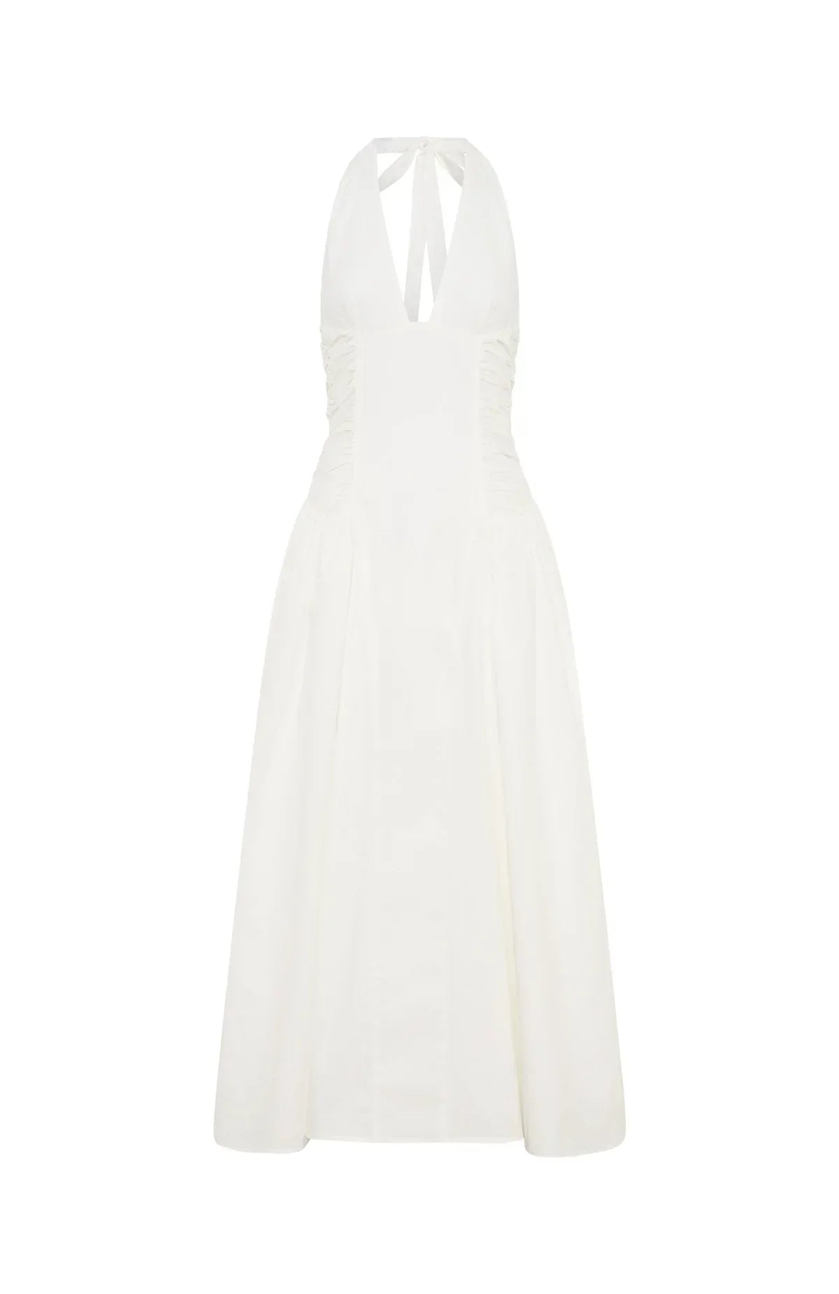Tinsel Trouble Halter Midi Dress White
