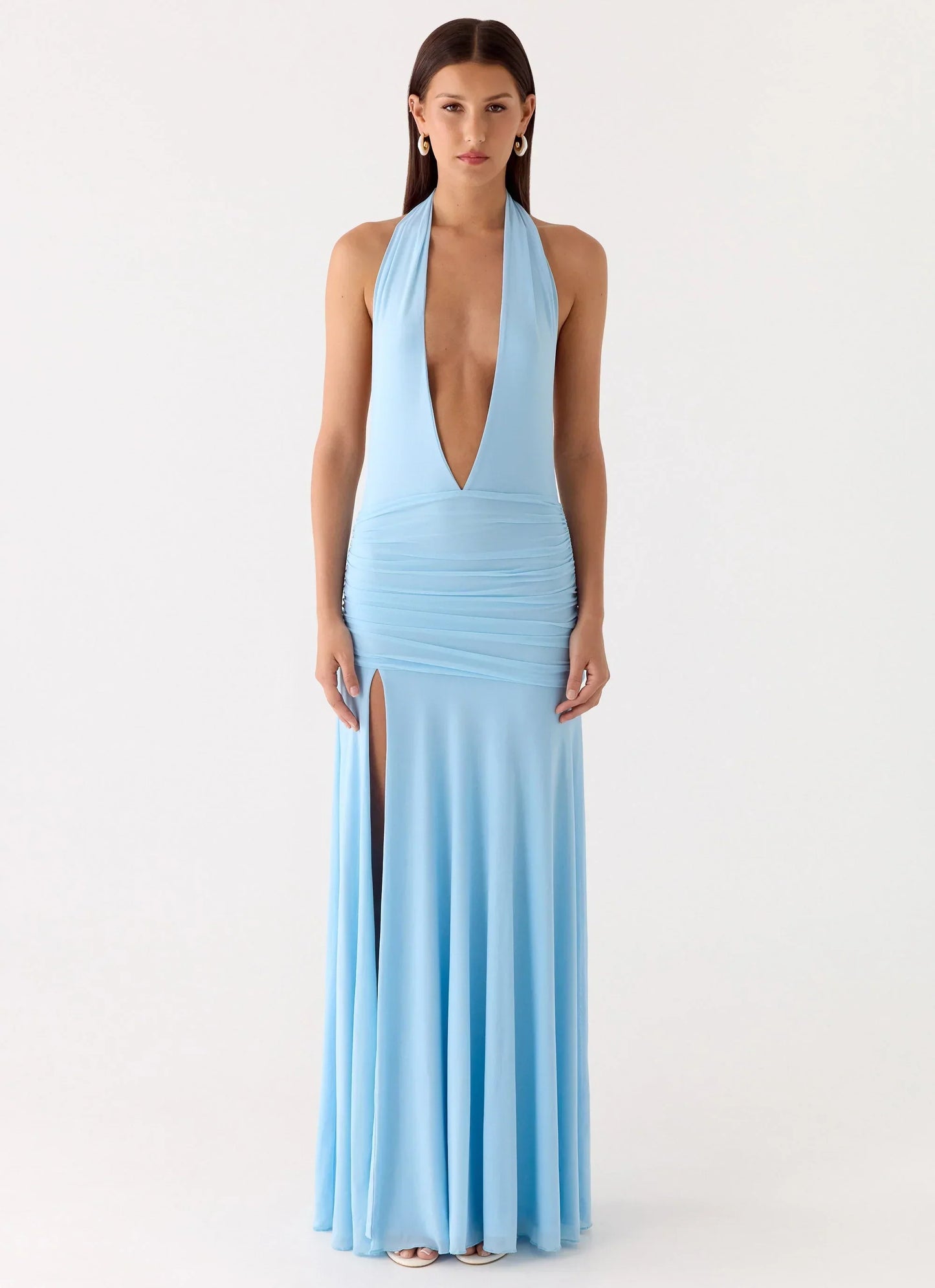 Sorrento Sunsets Maxi Dress - Ice Blue