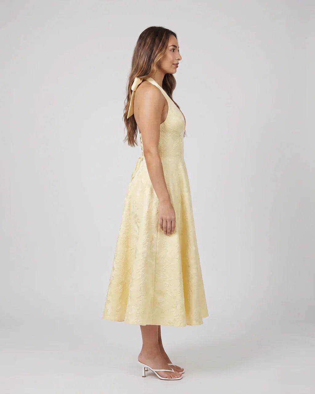 Sienna Jacquard Midi Dress