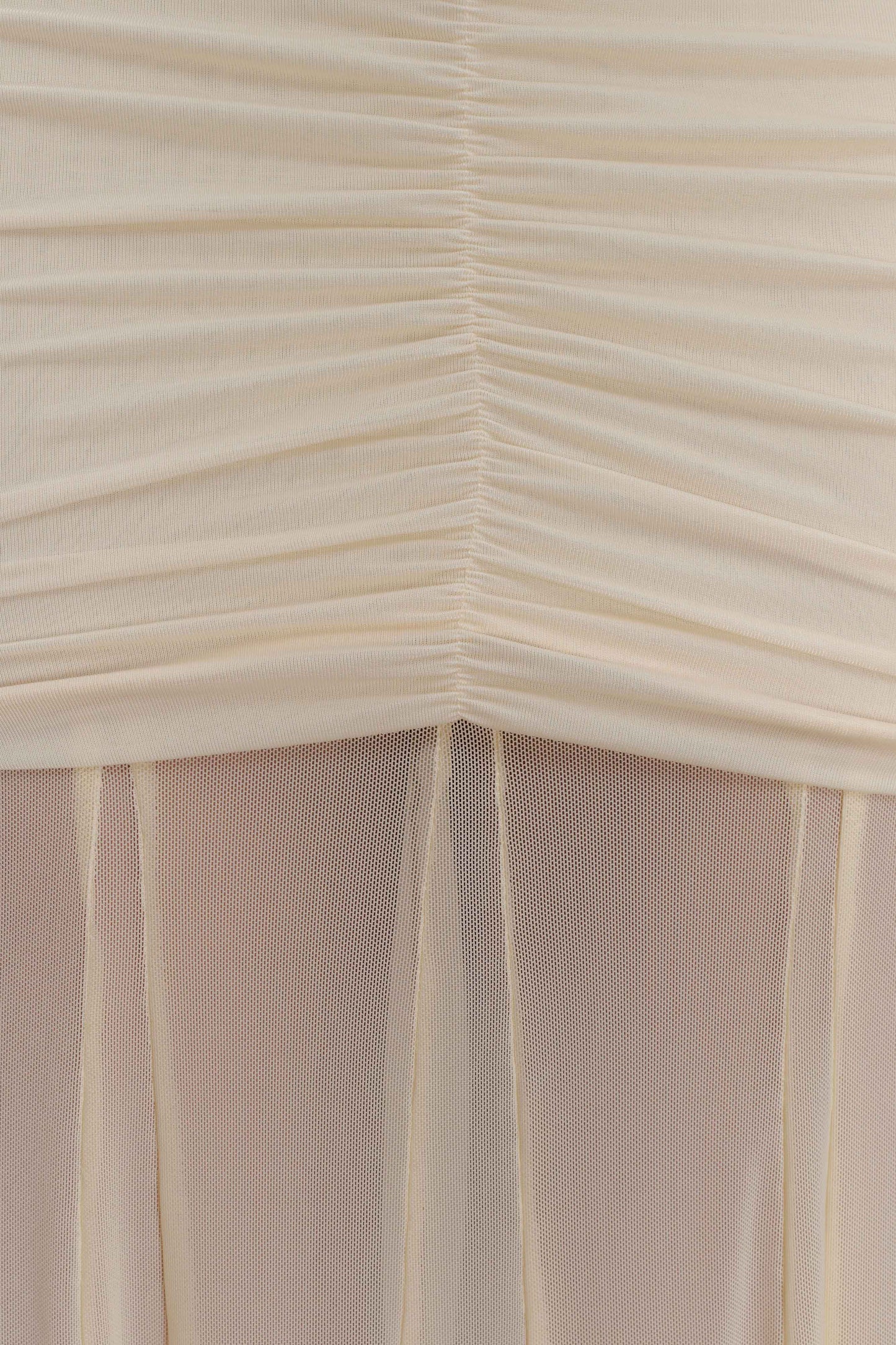 Caspian Off Shoulder Mesh Maxi Dress