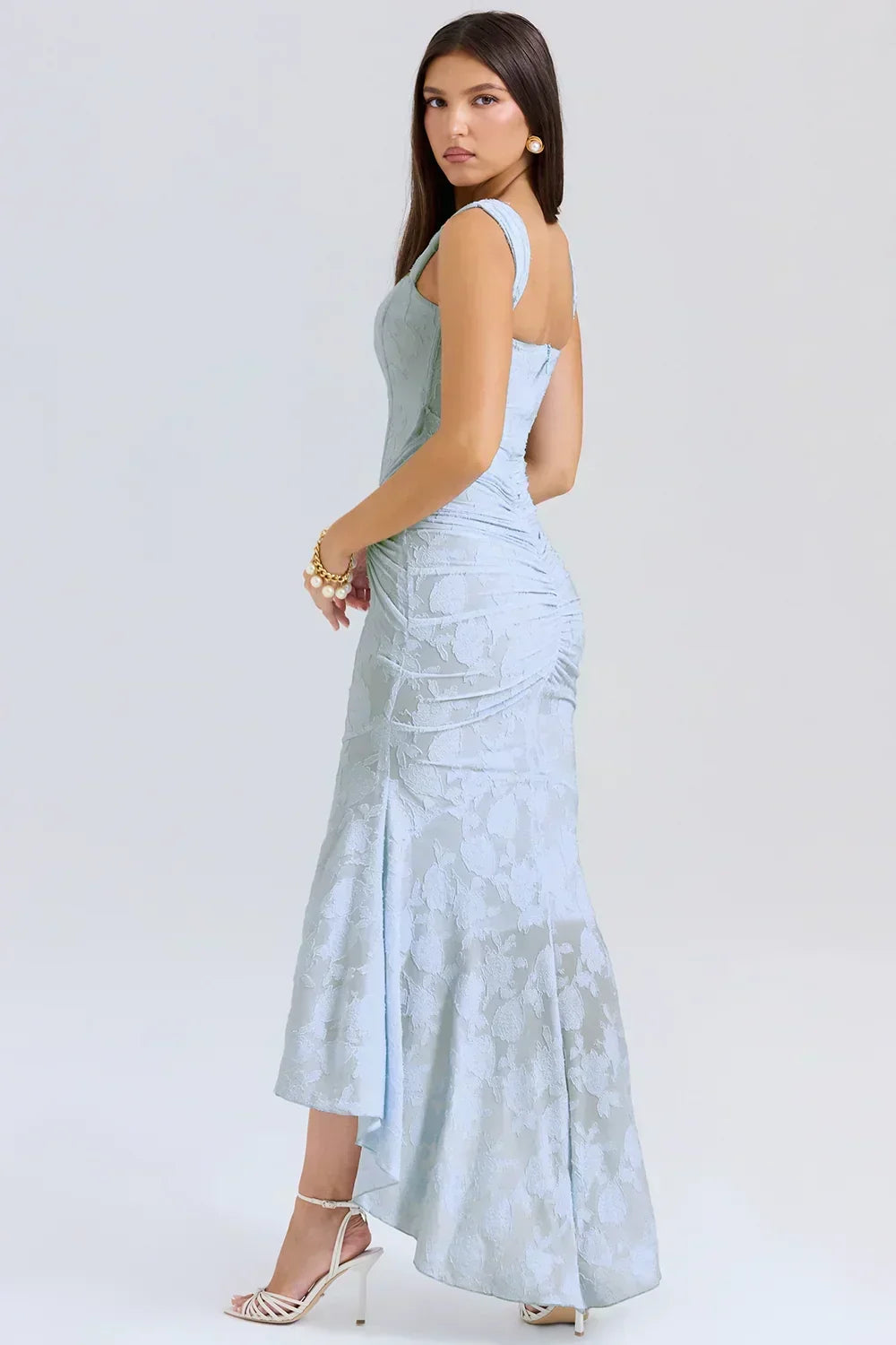 Carisia - Women'S Midi Dress With Floral Pattern