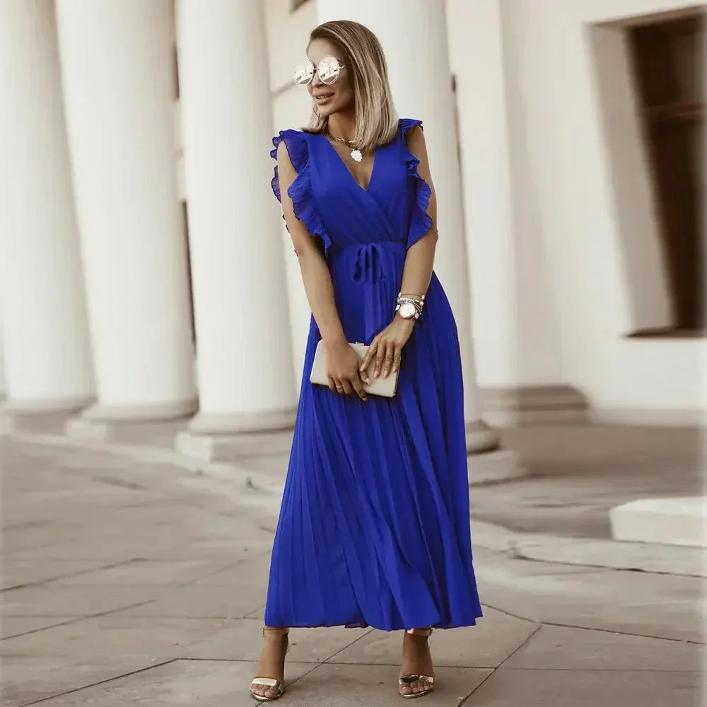 Olivia Ruffle Maxi Dress