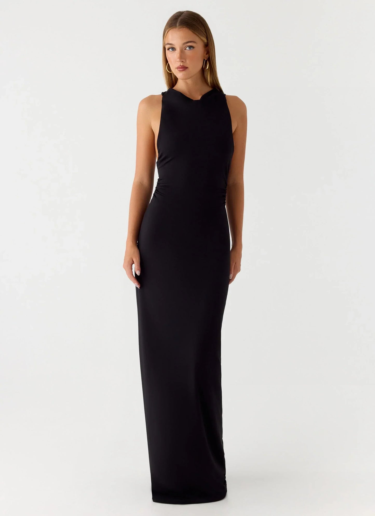 Hidden Agenda Maxi Dress Black