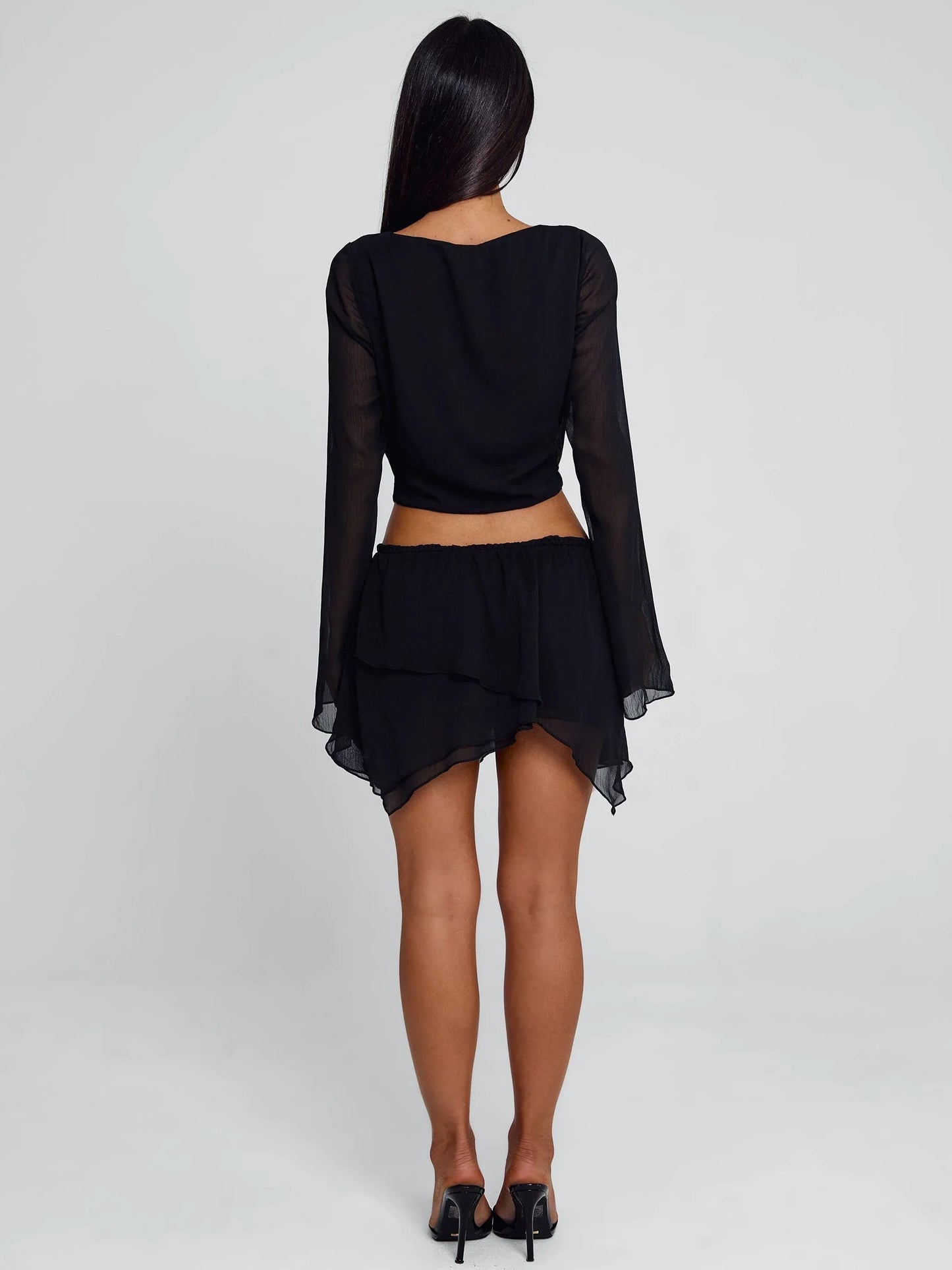 Feena Cowl Neck Mini Dress