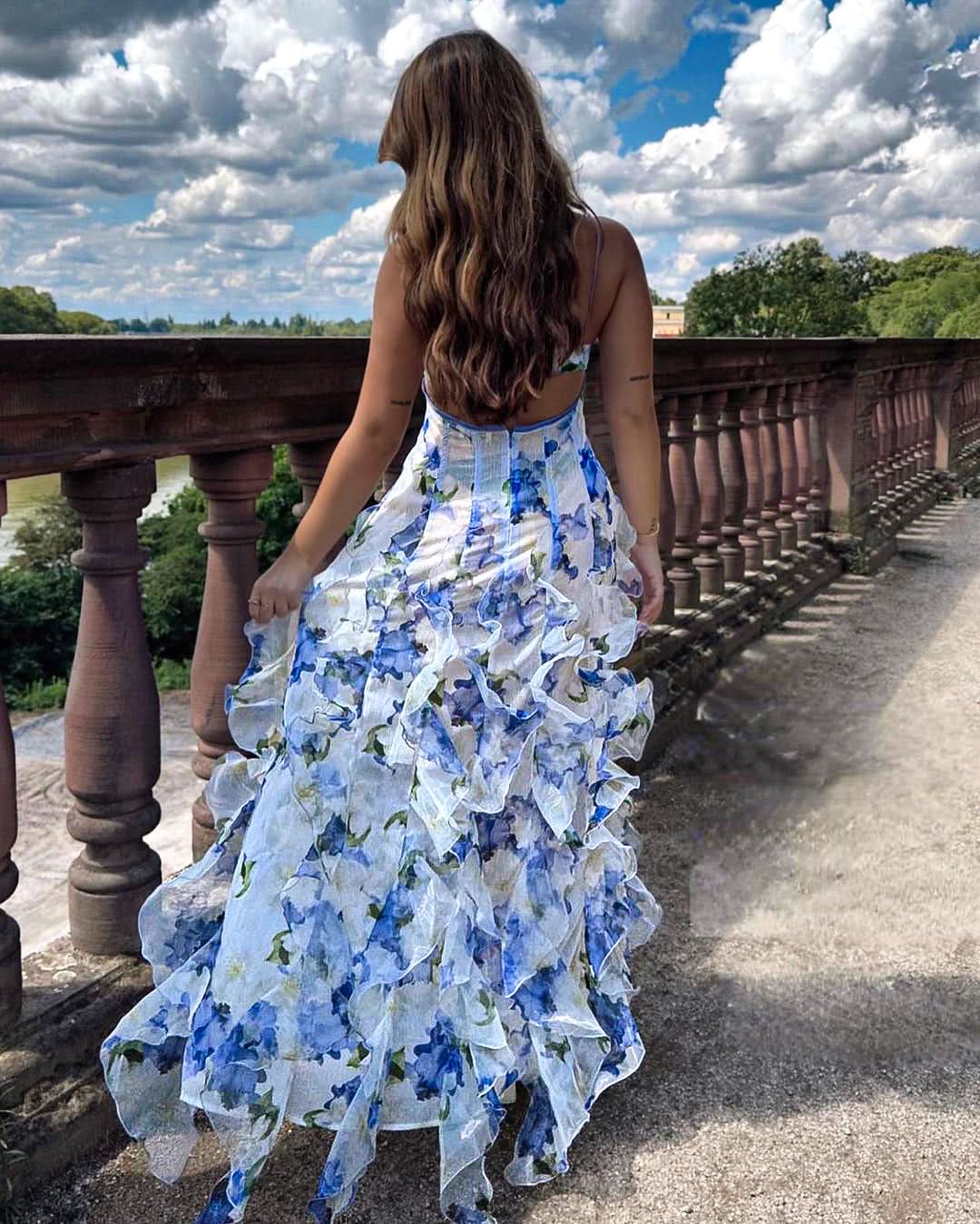 Sienna Ruffle Maxi Dress